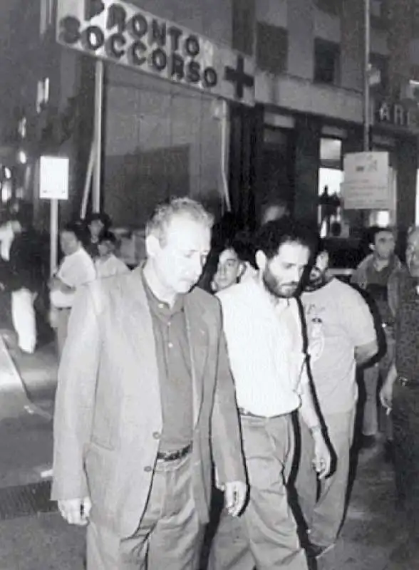 PAOLO BORSELLINO CON UN GIOVANE ANTONIO INGROIA 