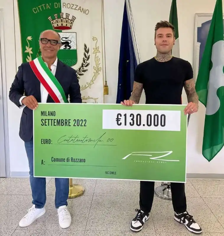 progetto benefico di fedez per rozzano