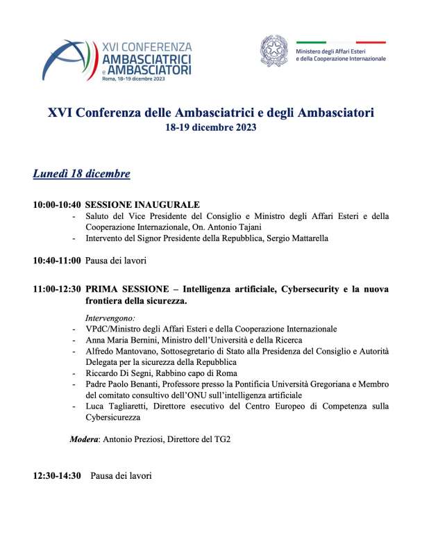 programma conferenza ambasciatori 1