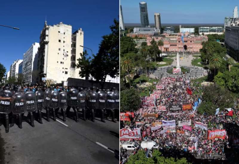 PROTESTE IN ARGENTINA CONTRO IL DECRETO DI DEREGULATION VOLUTO DA JAVIER MILEI