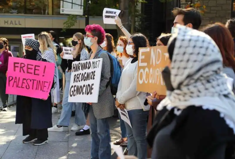 proteste pro palestina a harvard 3