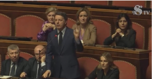 renzi intervento in senato