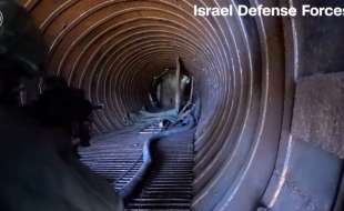 soldati israeliani scoprono un tunnel di hamas a gaza