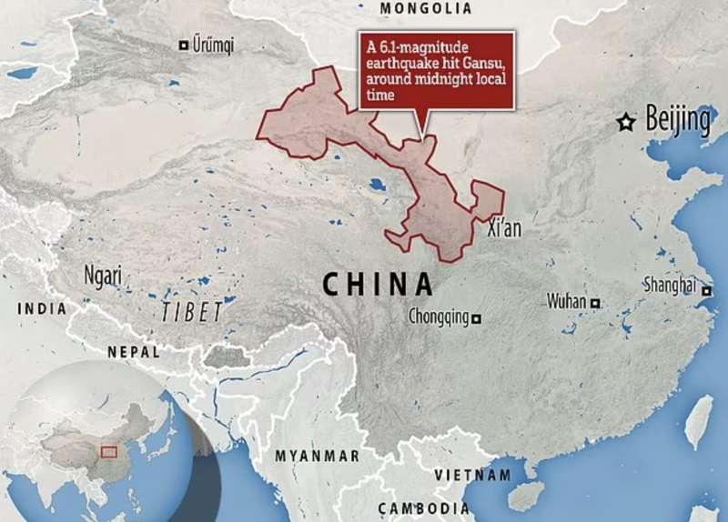 terremoto nelle province di gansu e qinghai cina 1