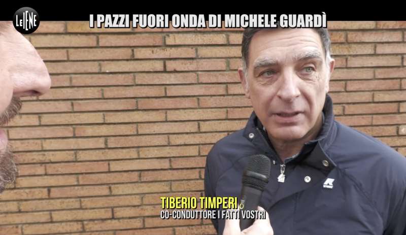 tiberio timperi servizio delle iene su michele guardi