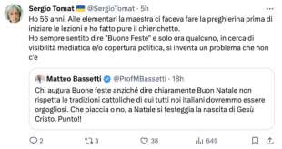 tweet sulla polemica natalizia di matteo bassetti 2