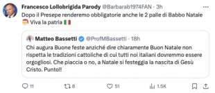 tweet sulla polemica natalizia di matteo bassetti 4