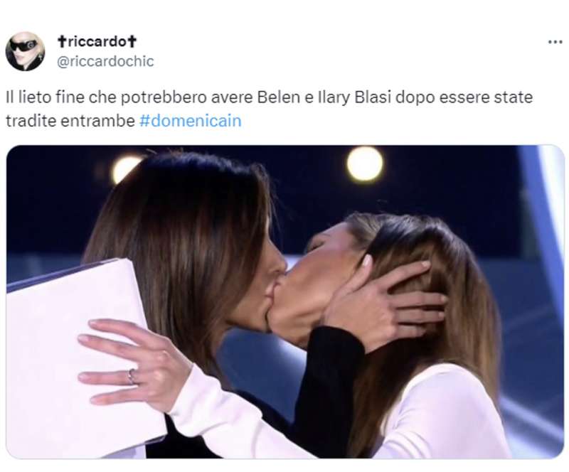 tweet sulle intervististe di ilary blasi e belen 3