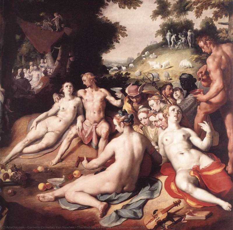 van haarlem nozze di peleo e teti particolare