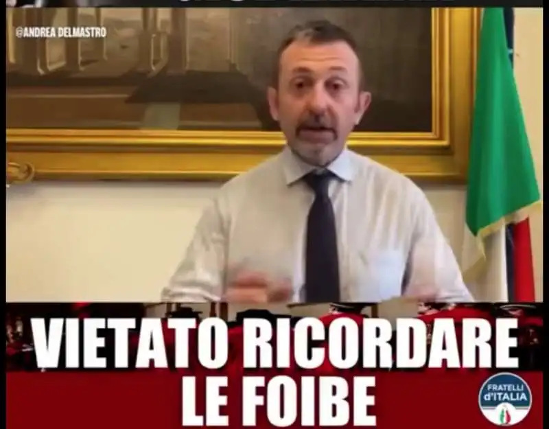 video di Andrea delmastro conto il procuratore della corte dei conti Quirino Lorelli 