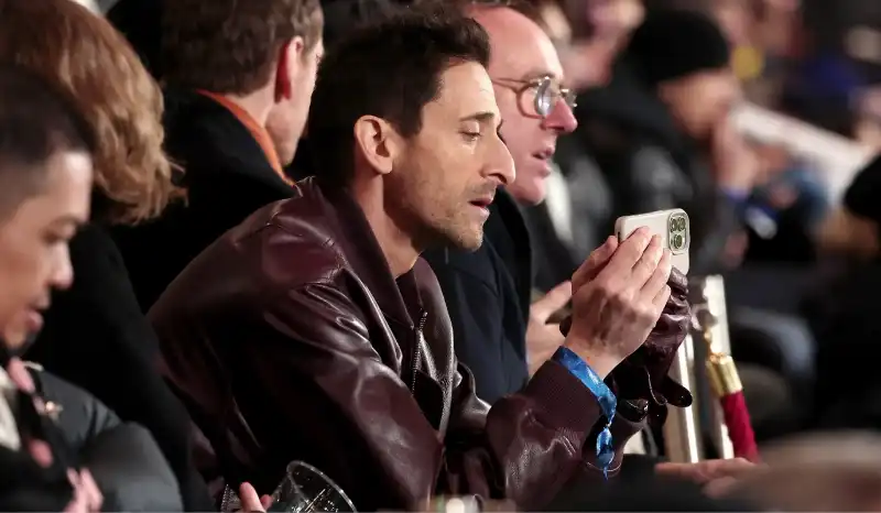 adrien brody allo stadio sinigaglia di como