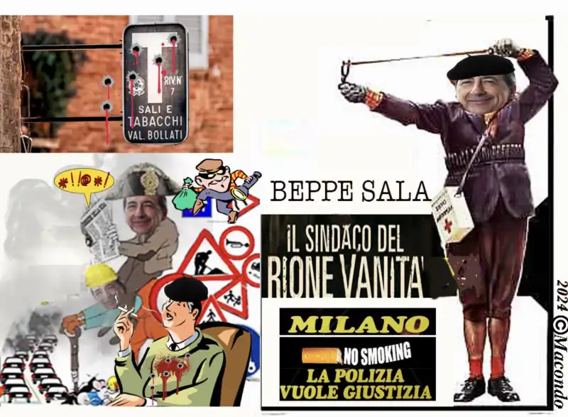 BEPPE SALA - IL SINDACO DEL RIONE VANITA - POSTER BY MACONDO 