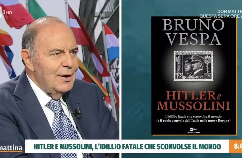 BRUNO VESPA PRESENTA IL SUO LIBRO IN TV

