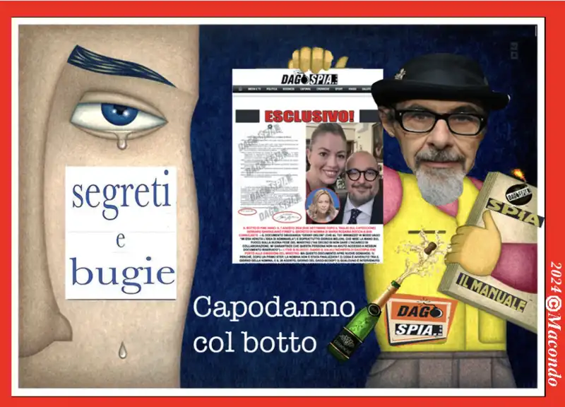 CAPODANNO COL BOTTO SU DAGOSPIA - POSTER BY MACONDO 