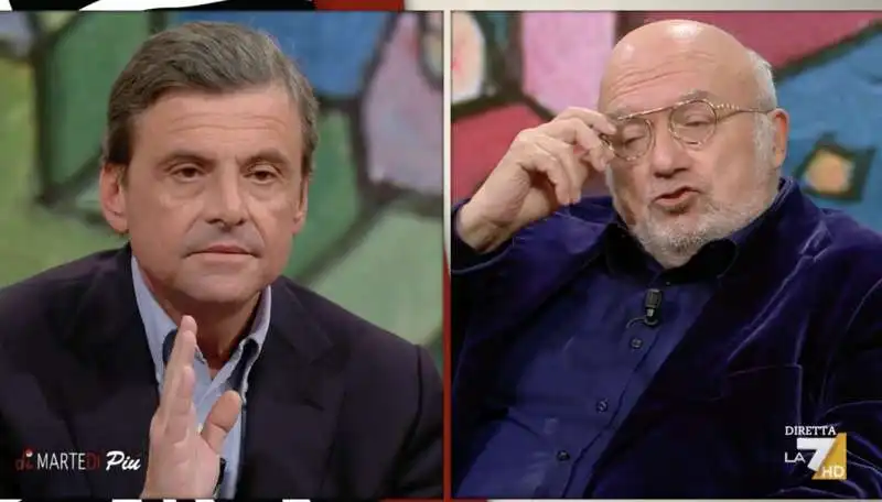 carlo calenda vs francesco storace a dimartedi   9