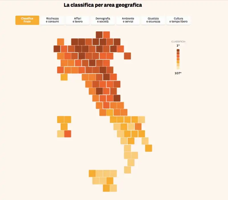 classifica qualita della vita 2024 - il sole 24 ore 