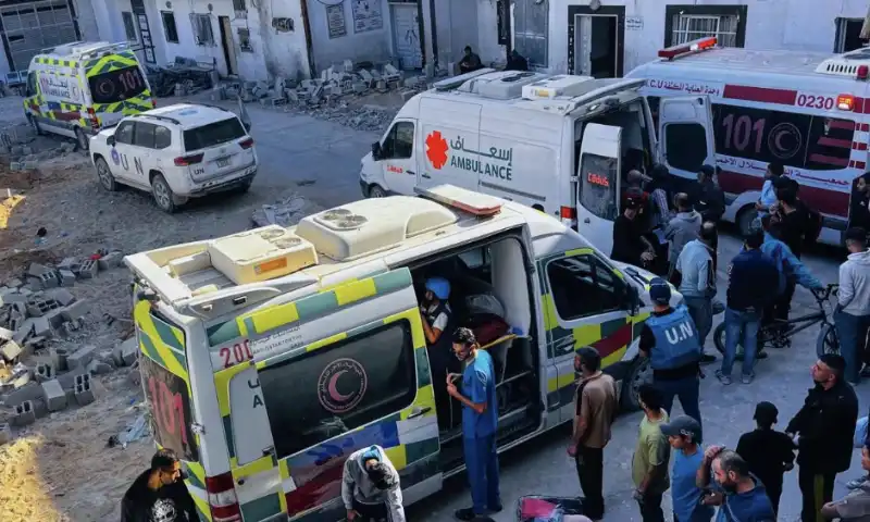 EVACUAZIONE OSPEDALE KAMAL ADWAN DI BEIT LAHIA