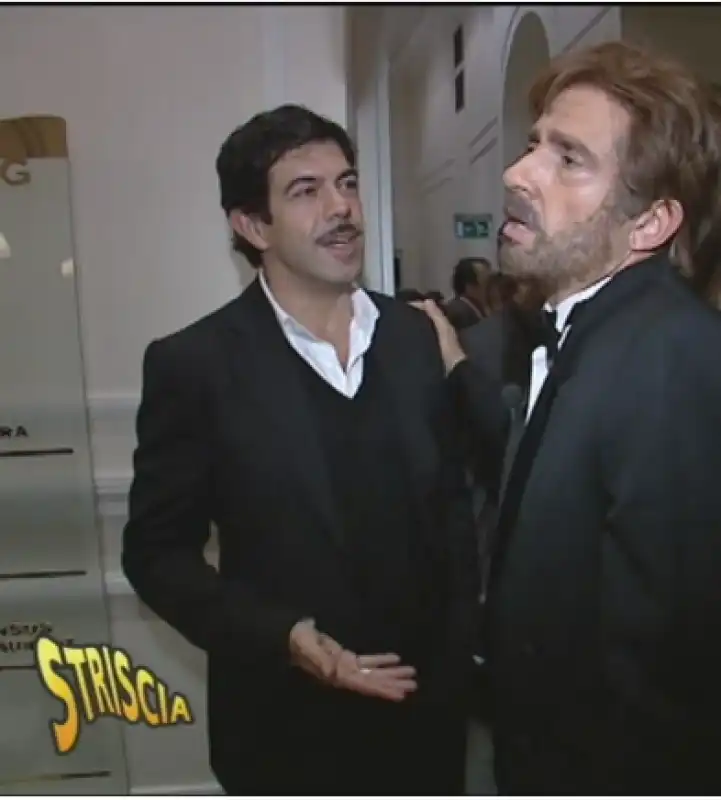 favino con dario ballantini in versione nanni moretti