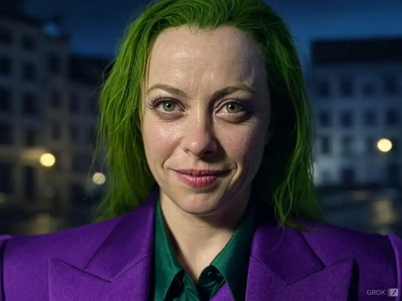 giorgia meloni in versione joker - foto generata dall intelligenza artificiale