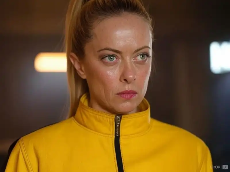 giorgia meloni in versione kill bill - foto creata dall intelligenza artificiale