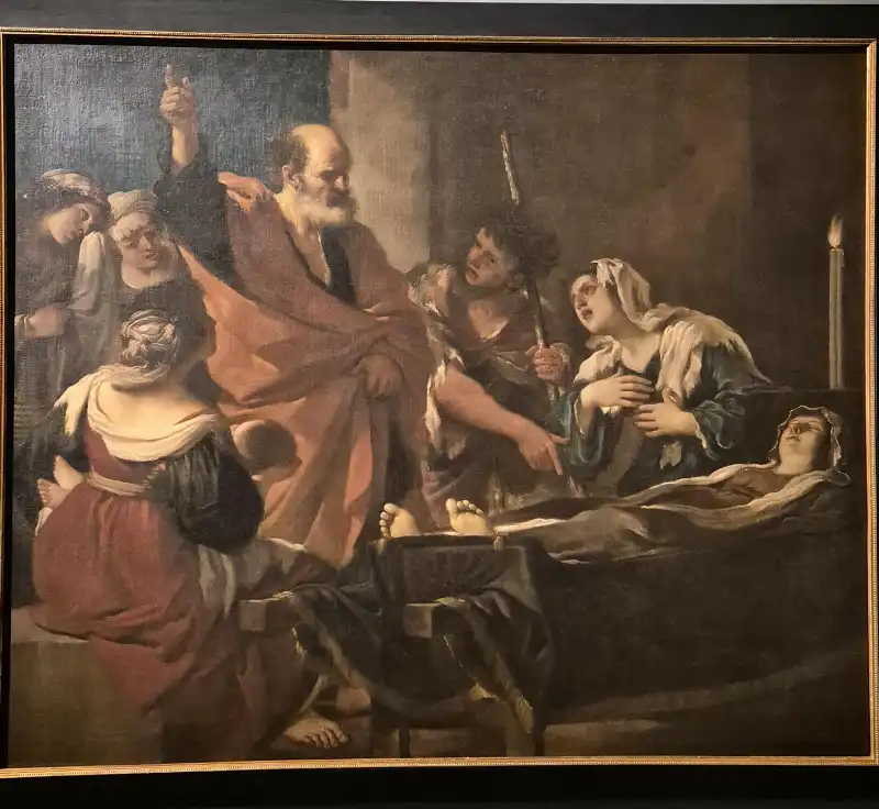 guercino pietro resuscita tabita