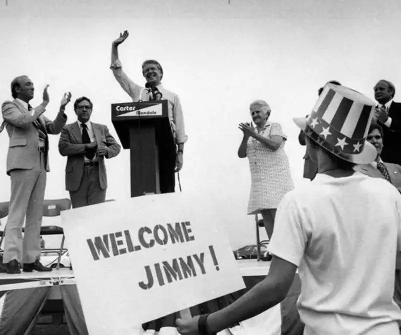 jimmy carter in iowa nel 1976 