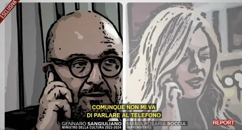 l audio della telefonata tra gennaro sangiuliano e maria rosaria boccia   report   2