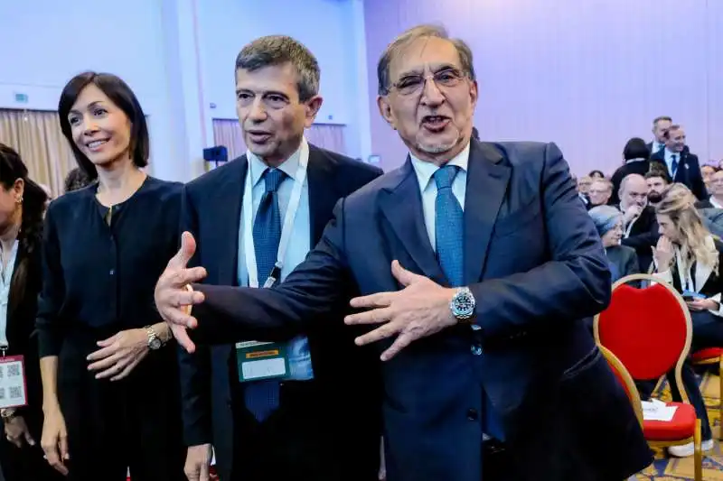 mara carfagna   maurizio lupi   ignazio la russa   assemblea noi moderati  foto lapresse   