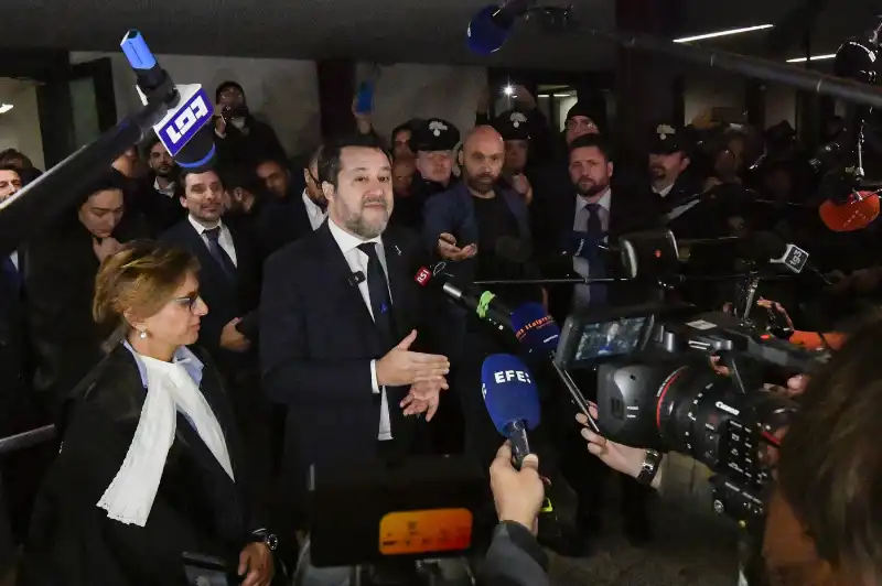 matteo salvini giulia bongiorno - assoluzione processo open arms - foto lapresse

