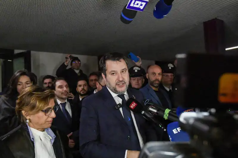 matteo salvini giulia bongiorno - assoluzione processo open arms - foto lapresse

