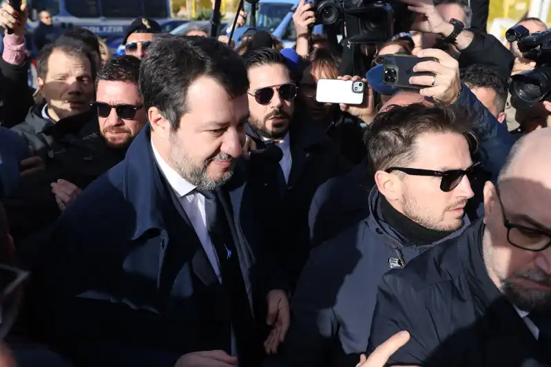 matteo salvini - processo open arms a palermo - foto lapresse