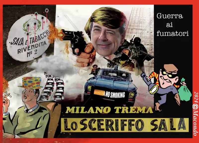 MILANO TREMA LO SCERIFFO SALA - POSTER BY MACONDO 