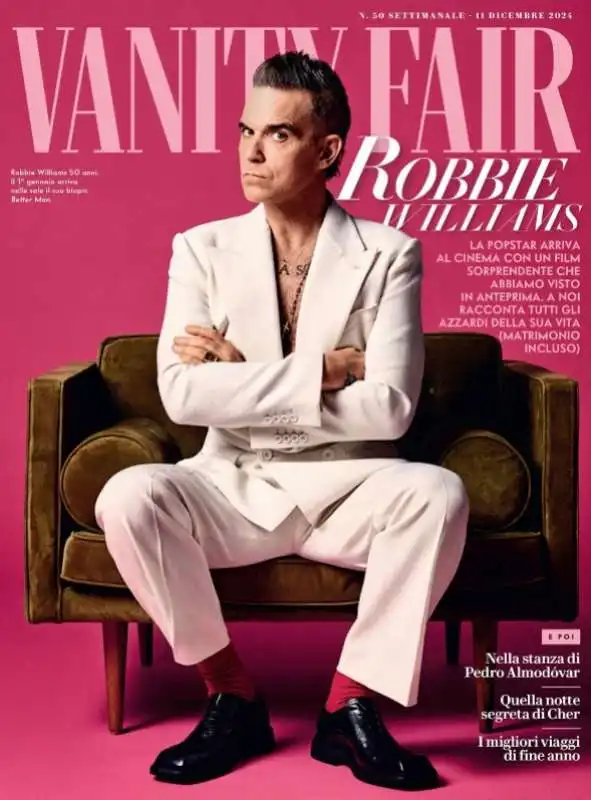 robbie williams cover vanity fair