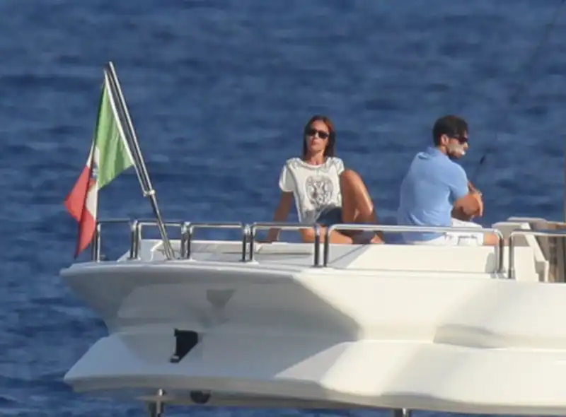 SILVIA TOFFANIN E PIER SILVIO BERLUSCONI SULLO YACHT