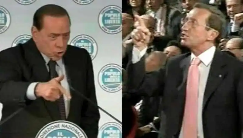 silvio berlusconi gianfranco fini - 2010 - che fai mi cacci?