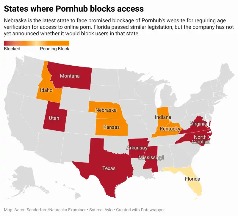 stati usa dove pornhub se ne e andato 1