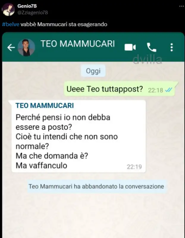 tweet teo mammucari a belve 6