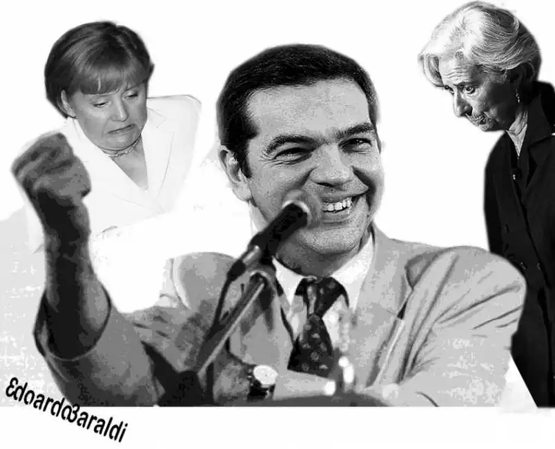 tsipras merkel lagarde 