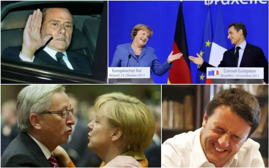 berlusconi renzi merkel sarkozy juncker 