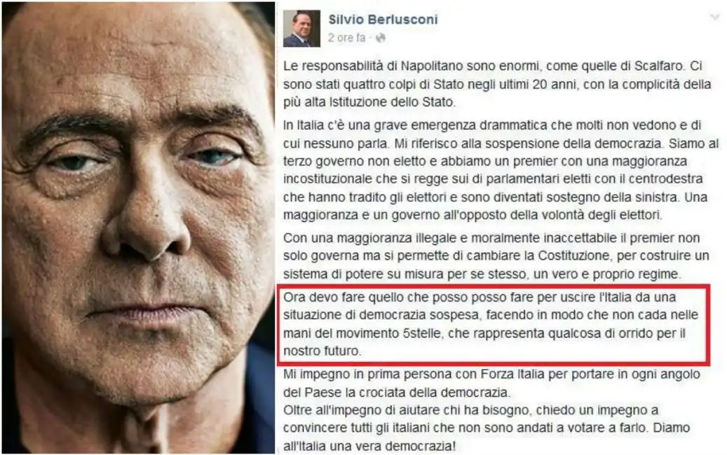 berlusconi strafalcione facebook 