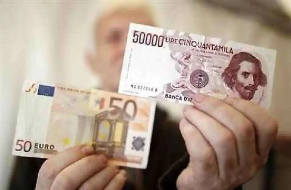 banconote lira lire euro