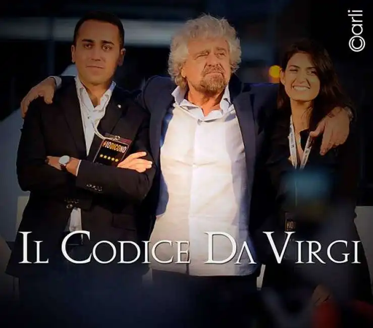 virginia raggi beppe grillo luigi di maio