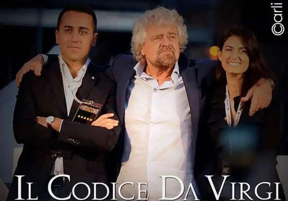 virginia raggi beppe grillo luigi di maio