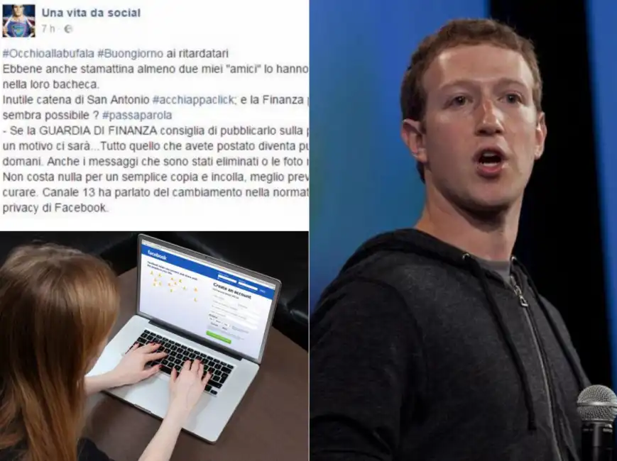 zuckerberg facebook bufala