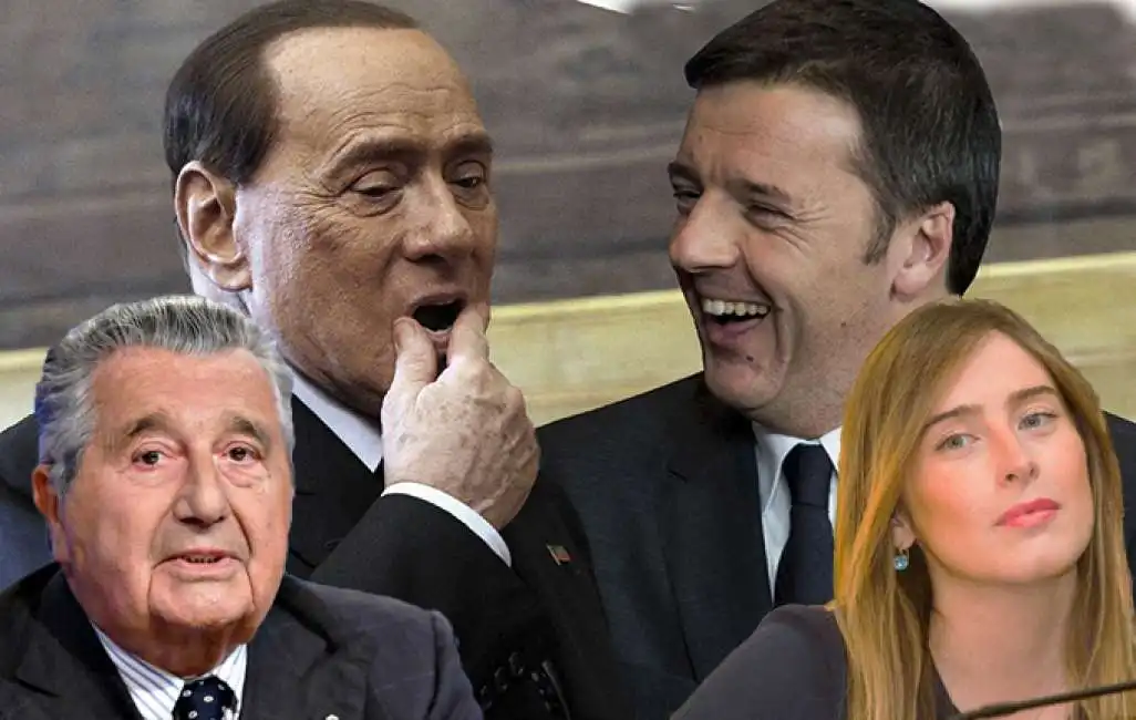 renzi berlusconi boschi de benedetti