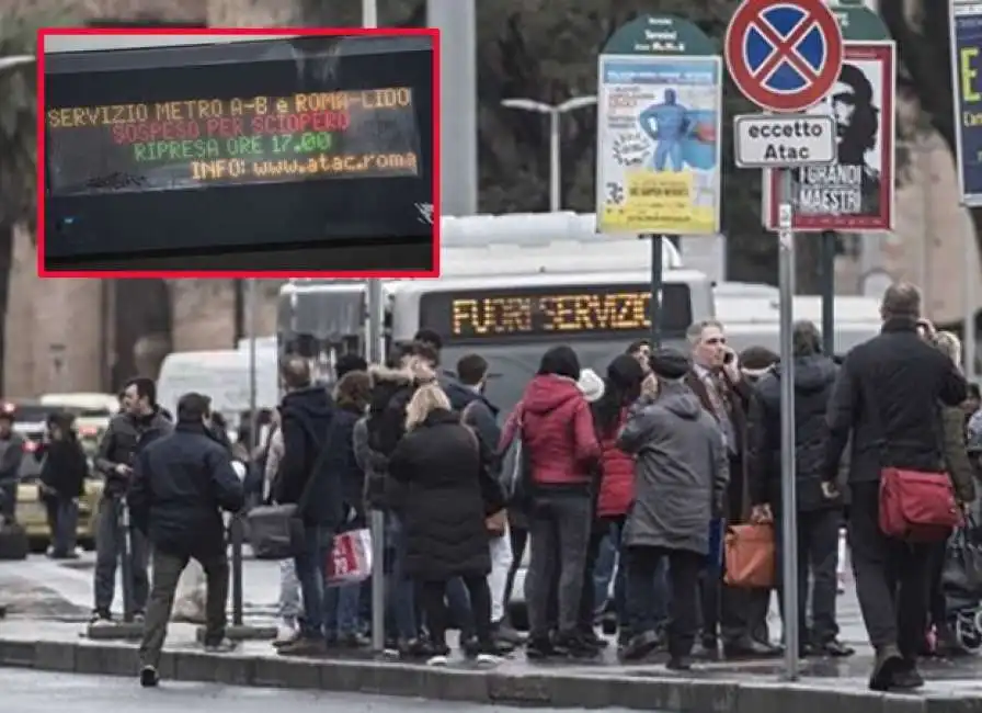 sciopero dei trasporti pubblici a roma 