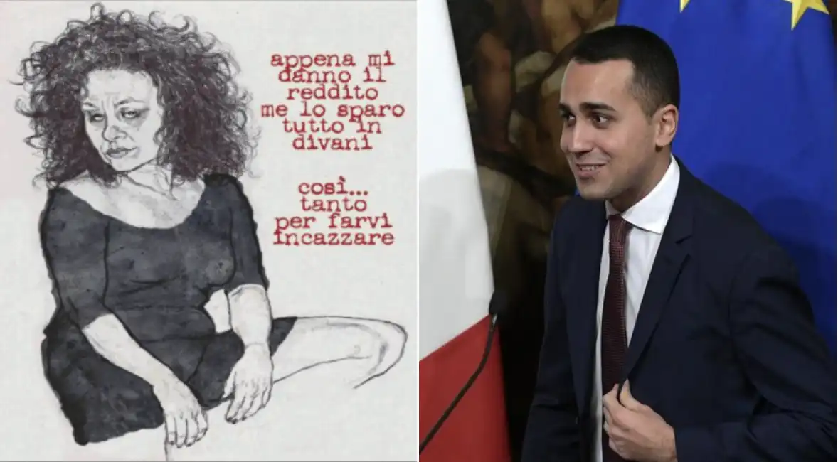 di maio vignetta reddito