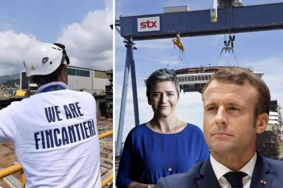 fincantieri stx margrethe vestager emmanuel macron