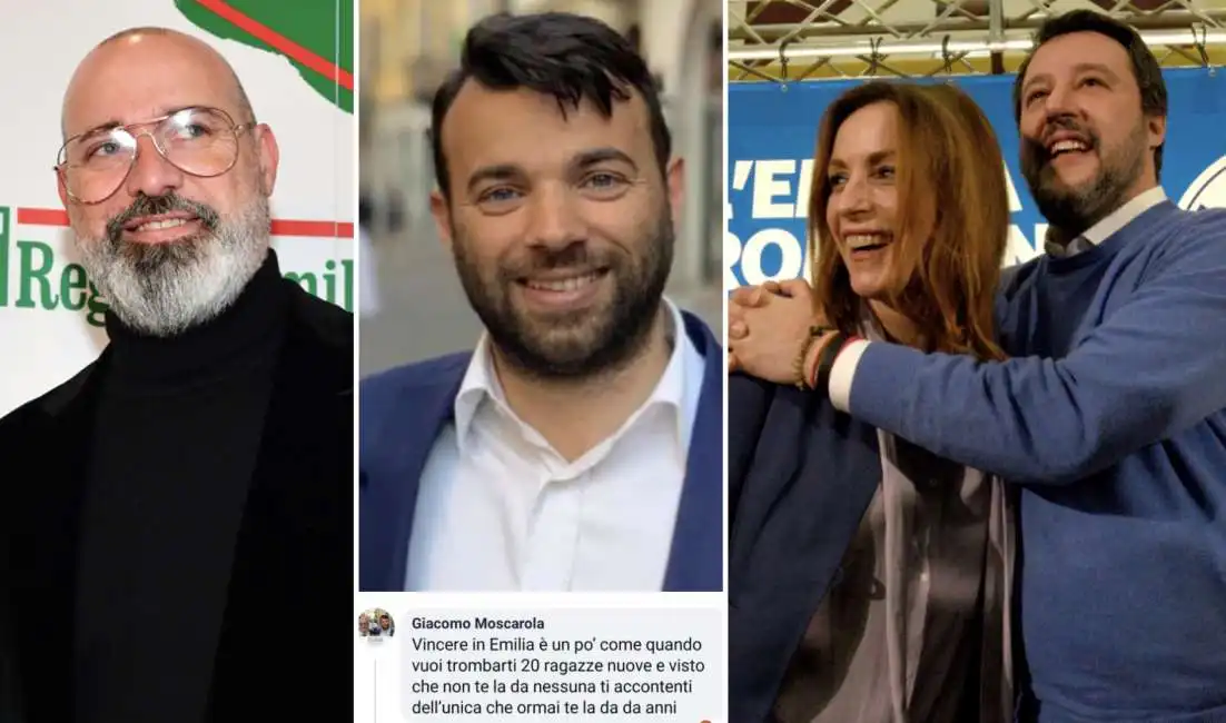 giacomo moscarola matteo salvini lucia borgonzoni stefano bonaccini biella