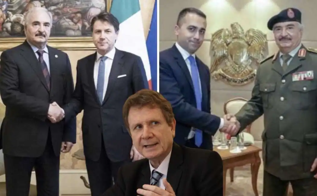 luigi di maio giuseppe conte khalifa haftar lucio caracciolo